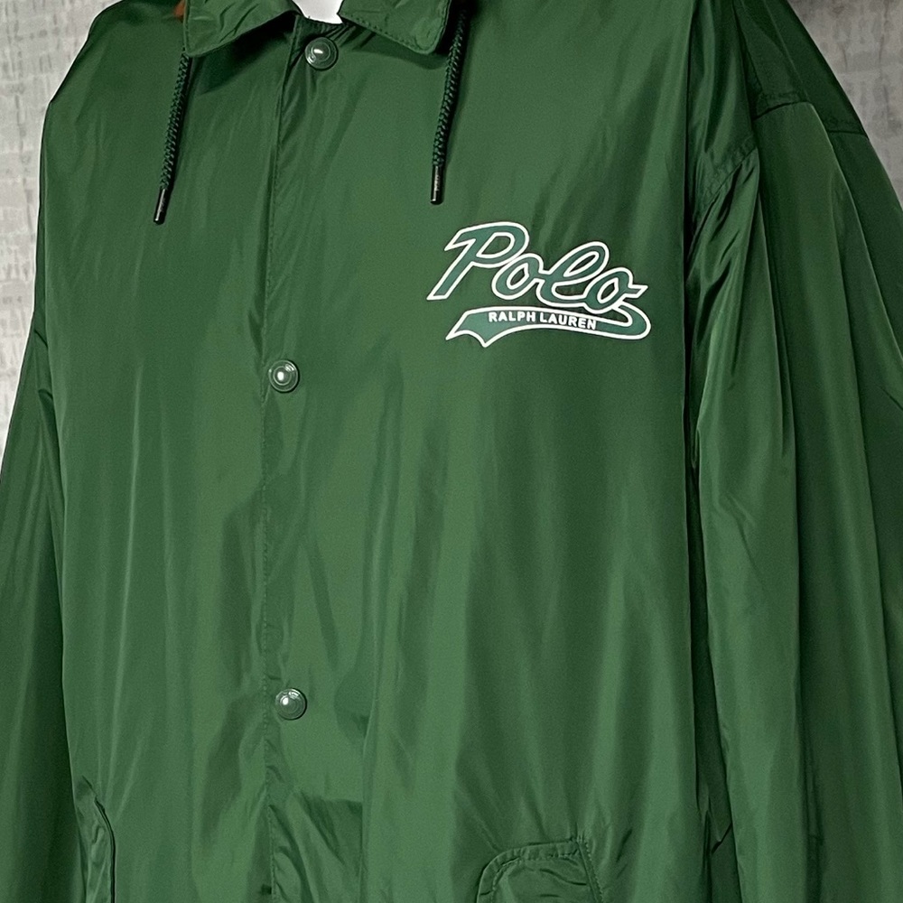 SOLD NWT XL Polo Ralph Lauren Light Weight Jacket Coat Hooded Green - Picture 4 of 12